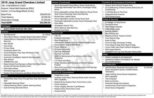 2018 Jeep Grand Cherokee Limited