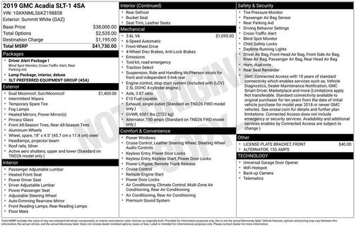 2019 GMC Acadia SLT-1