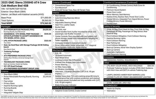 2025 GMC Sierra 2500 AT4