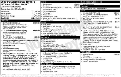 2022 Chevrolet Silverado 1500 LTZ