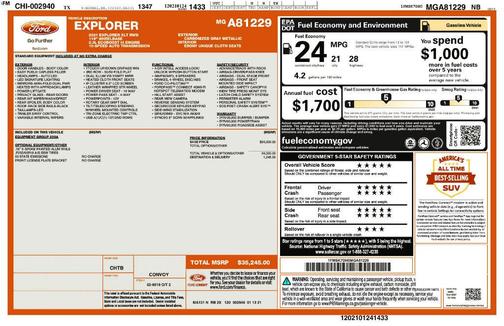 Carbonized Gray Metallic 2021 Ford Explorer XLT