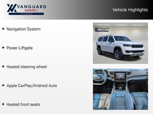 Bright White Clearcoat 2024 Jeep Wagoneer L Series II 4x2