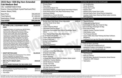 2022 RAM 1500 Big Horn/Lone Star