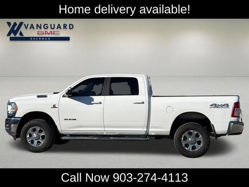 Bright White Clearcoat 2021 RAM 2500 Big Horn Crew Cab 4x4 6'4' Box