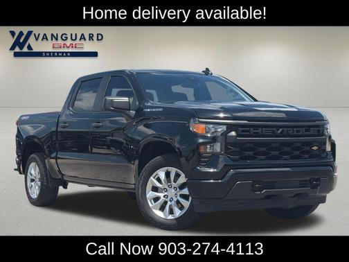 Black 2024 Chevrolet Silverado 1500 Custom