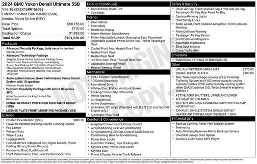 2024 GMC Yukon Denali Ultimate