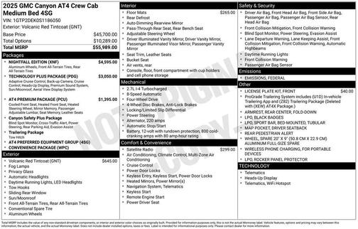 2025 GMC Canyon AT4