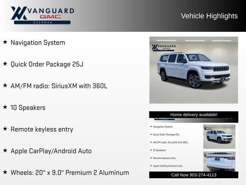 Bright White Clearcoat 2024 Jeep Wagoneer L Series II