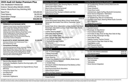 2023 Audi A3 Premium