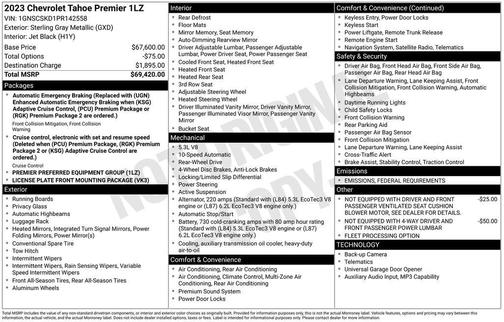 2023 Chevrolet Tahoe Premier