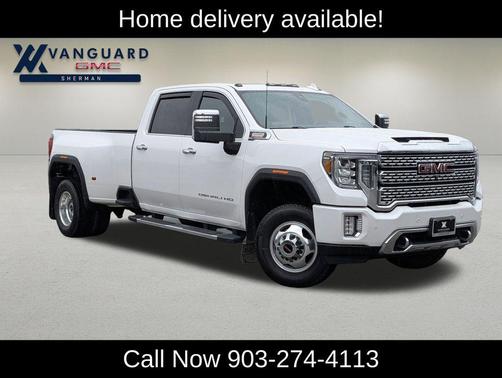 White Frost Tricoat 2020 GMC Sierra 3500 Denali