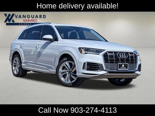 Glacier White Metallic 2024 Audi Q7 55 Premium Plus
