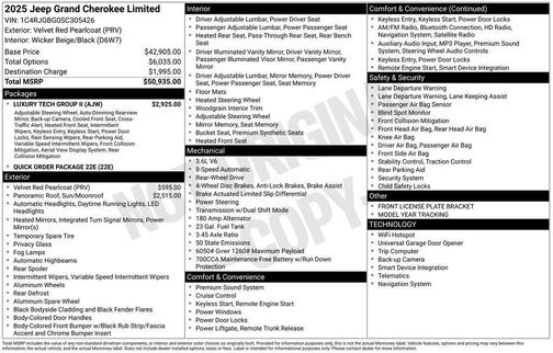 2025 Jeep Grand Cherokee Limited
