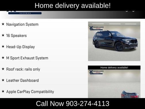 Black Sapphire Metallic 2019 BMW X7 xDrive50i