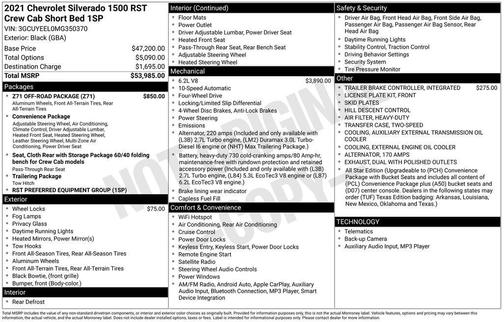 2021 Chevrolet Silverado 1500 RST