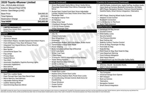 2020 Toyota 4Runner SR5