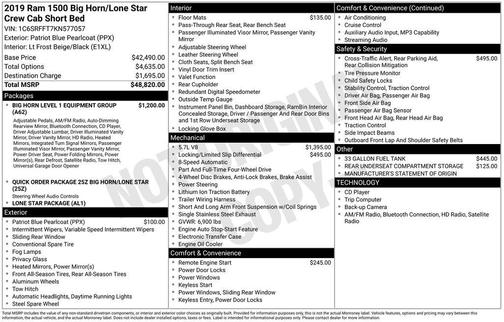 2019 RAM 1500 Big Horn