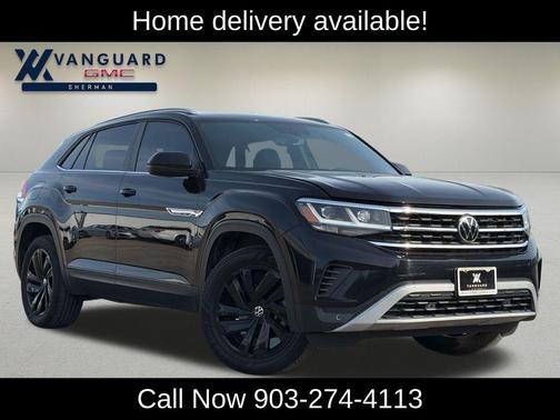 Deep Black 2021 Volkswagen Atlas Cross Sport 3.6L V6 SE w/Technology