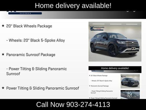 Deep Black 2021 Volkswagen Atlas Cross Sport 3.6L V6 SE w/Technology