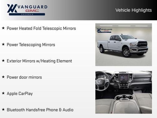 Bright White Clearcoat 2024 RAM 3500 Big Horn Crew Cab 4x4 8' Box