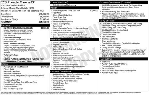 2024 Chevrolet Traverse AWD Z71