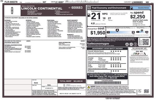 INFINITE BLACK METALLIC 2020 Lincoln Continental Reserve