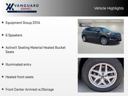 Green Metallic 2023 Ford Edge SEL