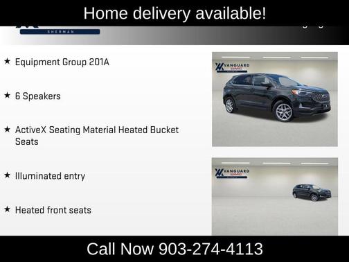 Green Metallic 2023 Ford Edge SEL