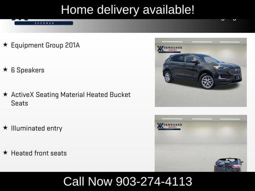 Green Metallic 2023 Ford Edge SEL