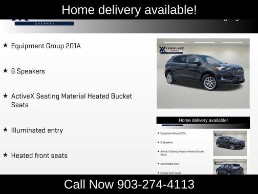 Green Metallic 2023 Ford Edge SEL