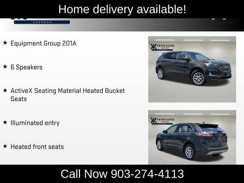 Green Metallic 2023 Ford Edge SEL
