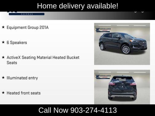 Green Metallic 2023 Ford Edge SEL