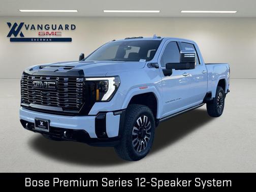 Glacier White Tricoat 2026 GMC Sierra 2500 Denali Ultimate