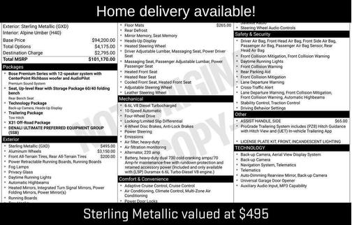 Sterling Metallic 2026 GMC Sierra 2500 Denali Ultimate