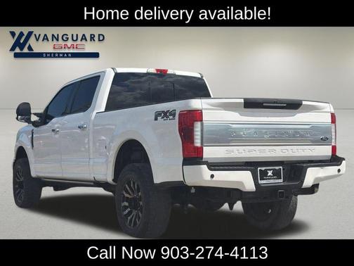 White Platinum Metallic Tri-Coat 2019 Ford F-250 Platinum