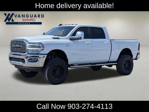 Bright White Clearcoat 2024 RAM 2500 Laramie Crew Cab 4x4 6'4' Box