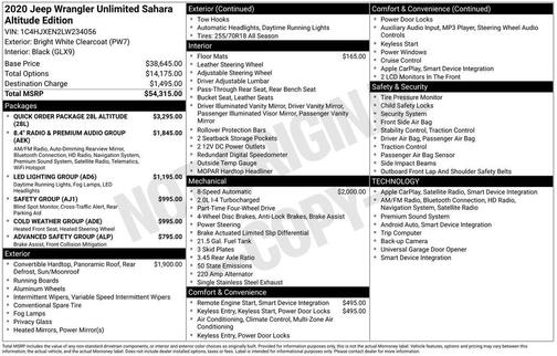 2020 Jeep Wrangler Unlimited Sahara