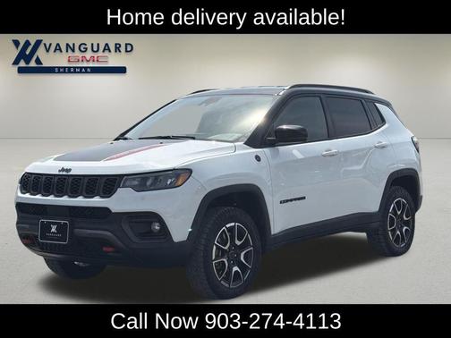 Bright White Clearcoat 2025 Jeep Compass Trailhawk