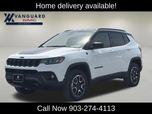 Bright White Clearcoat 2025 Jeep Compass Trailhawk