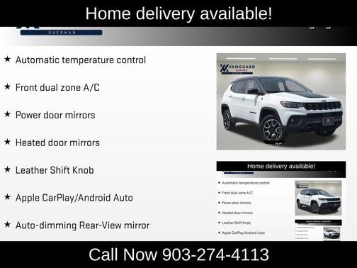 Bright White Clearcoat 2025 Jeep Compass Trailhawk