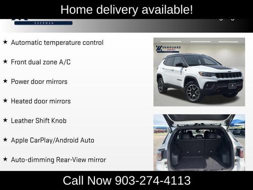 Bright White Clearcoat 2025 Jeep Compass Trailhawk