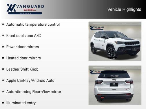 Bright White Clearcoat 2025 Jeep Compass Trailhawk