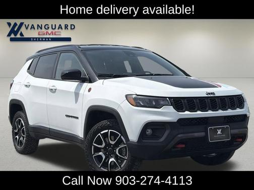 Bright White Clearcoat 2025 Jeep Compass Trailhawk