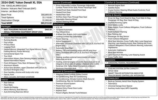 2024 GMC Yukon XL Denali