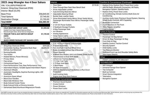 Sting-Gray Clearcoat 2023 Jeep Wrangler 4xe Sahara