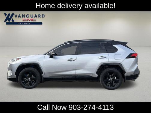 Silver Sky Metallic/Midnight Black Metallic 2021 Toyota RAV4 Hybrid SE