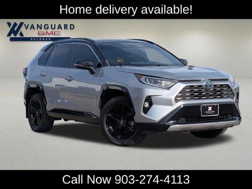 Silver Sky Metallic/Midnight Black Metallic 2021 Toyota RAV4 Hybrid SE