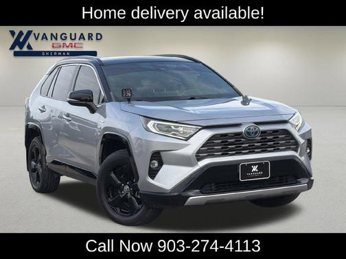 Silver Sky Metallic/Midnight Black Metallic 2021 Toyota RAV4 Hybrid SE