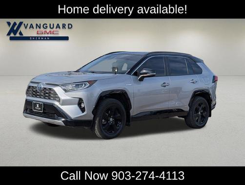 Silver Sky Metallic/Midnight Black Metallic 2021 Toyota RAV4 Hybrid SE