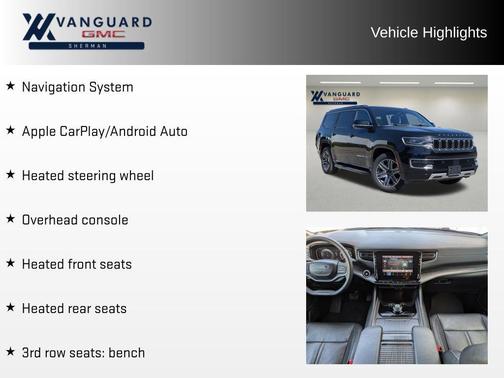 Diamond Black Crystal Pearlcoat 2024 Jeep Wagoneer Series II 4x2